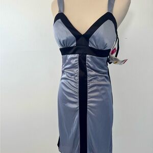 Morgan & Co. Silver Dress with Black Detail